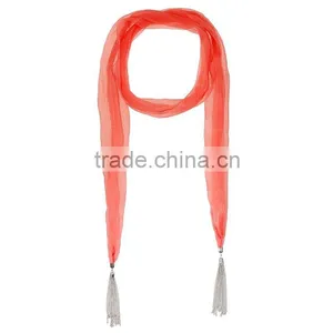 Wholesale Commute Simple Tassel Scarf,muslin Scarf thumbnail-4