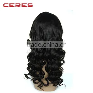 Lace Front Synthetic Wig Accept Paypal Silk Straight 1B Color Synthetic Hair Wig thumbnail-4