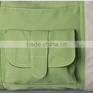 2015 New Custom High Quality Large Capacity Tote and Sling Shoulder Cotton Canvas Yoga Bag for Women thumbnail-5