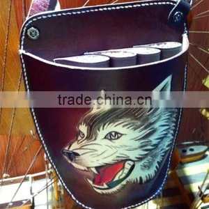 Genuine Leather Euro Coin Holder/With Lovely Hello Kitty Printed Wallet thumbnail-1