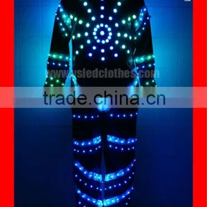 Wireless DMX512 LED Tron Costume Costume, LED Robot Costume thumbnail-3
