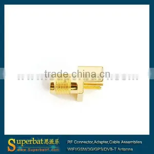 Wide Flange SMA Female PCB Connector End Launch Mount 0.79mm thumbnail-3