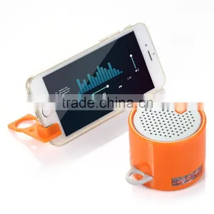 Popular Portable Mini Bluetooth Speaker With Phone Stand and LED Torch Lighting thumbnail-3