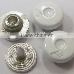 9mm White Enamel Metal Rivets for Garment thumbnail-1