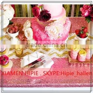 100% Polyester 3D Sequin Hand Embroidered Sequin Table Runner thumbnail-2
