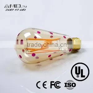 Edison Shape Warm White Light Bulbs 2700K E27/E26/B22 4W/6w St64 ST58 A19 G80 G95 Led Filament Bulb,LED Filament Bulbs thumbnail-5