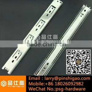 3 Fold 35mm Width Full Extension Ball Bearing Telescopic Slide thumbnail-3