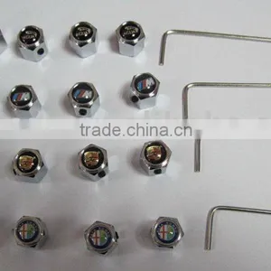 Anti-theft Locking Type Car Logo Valve Caps thumbnail-1