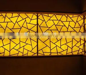 CNC Carving Stone Decorations on the Surface of Artificial Transparent Stone Panel thumbnail-4