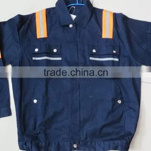 Navy Blue Cotton Work Coat, Hi-vi Working Jacket,new Design Men's Work Coat,work Uniform thumbnail-1