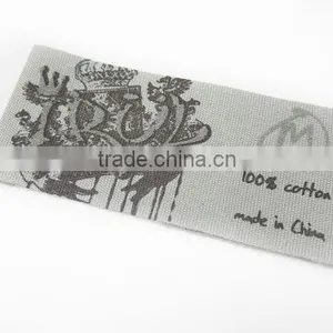 Silk Screen Printed End Fold Canvas Main Label thumbnail-1