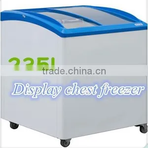 235L 325L Commercial Sliding Glass Door Freezer Display Chest Freezer thumbnail-2