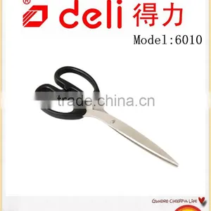 Deli Stainless Steel Scissors Office Scissors Red Household Scissors Model 6010 thumbnail-5