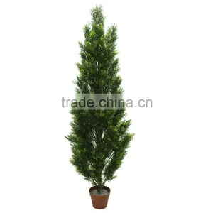 Cheap Outdoor Decorative Wholesale Leaves Branches Artificial Cypress thumbnail-1