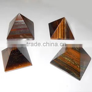 Tiger Eye Pyramids : Wholesale Gemstone Pyramids thumbnail-1