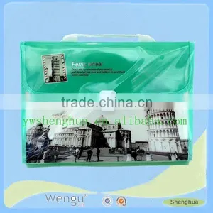 Definition File Holder With Elastic Closure/leather Document Bag thumbnail-1