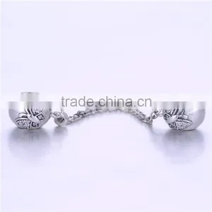 Fashionable Butterfly Pattern Design 925 Sterling Silver Charms Bracelet thumbnail-2