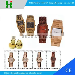 2016 Fashion Men Custom Logo Cheap Natural Wood Wrist Watch thumbnail-1