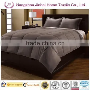 Strip Solid Color Square Down Alternative Comforter/Microfiber Quilt/polyester Duvet thumbnail-2