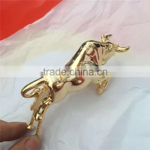 Cow Shape Style Advertising Artwork in Real Gold Plating and Chrome Plating thumbnail-2
