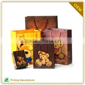 Wholesale Luxury Printed Custom Design Birthday Baby Gift Bags thumbnail-2