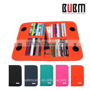 Nylon Material Orange Custom Card Holder With Protablet Card Wallet Wholesale thumbnail-6