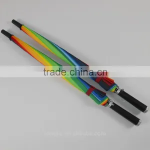 16 Colors Rainbow Golf Umbrella thumbnail-1