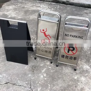 Homestar Double Side Stainless Steel Caution Wet Floor Sign,Caution Board Stand,Wet Floor Warning Signs thumbnail-1