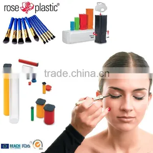 pp pe Pvc Clear Trans Telescopic Cosmetic Packing Tubes for Bruhes and Colorful Small Plastic Packaging Box Case for Eye Shadow thumbnail-1