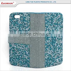 Diamond Wallet Leather Phone Case Cover for Huawei Ascend y g d u 8825 100 200 330 thumbnail-4
