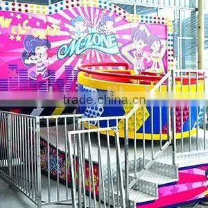 Direct Factory on Portable Trailer Mounted Amusement Park Kiddie Disco Tagada Rides thumbnail-1