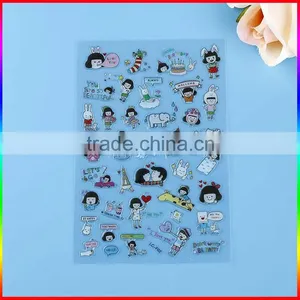 Full Color Printing Die Cut Hologram Epoxy PVC Sticker for Children thumbnail-2