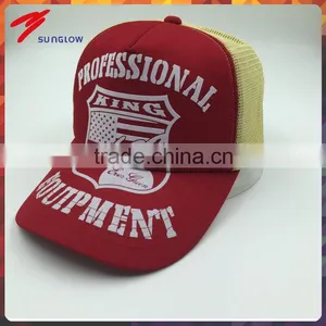 Cutomized Fashion Rubber Print 5 Panel Trucker Mesh Cap thumbnail-1