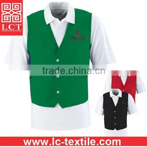 Wholesale Dust Free 65% Polyester/35% Cotton Twill Fabric Durable Work Vest With Custom Embroidery(LCTU0003) thumbnail-1