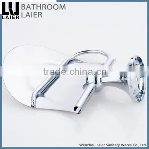 China Manufacture Covered Zinc Alloy Chrome Finishing Bathroom Sanitary Items Wall Mounted Toilet Paper Holder thumbnail-5