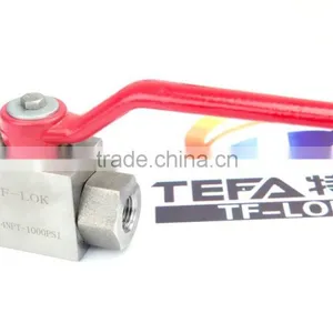 Stainless Steel High Pressure NPT Threaded Ball Valve thumbnail-1