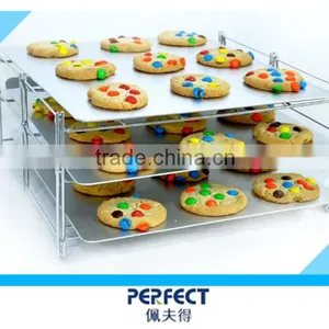 3 Tiers Wire Oven Roast Rack Folding Bakary Shelf thumbnail-4