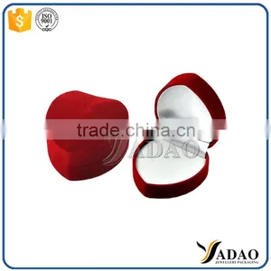 Heart Shaped Wholesales Jewelry Box Velvet Ring Box thumbnail-1