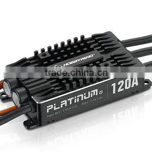 Hobbywing RC Aircraft System Platinum 120A V4 Brushless ESC Excellent Motor Speed Governing thumbnail-1