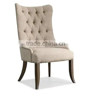 American Style Fabric Chair Button Tufted for Restaurant Dining Room thumbnail-1
