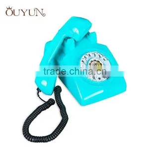 Rotary Dial Keys Retro Red House Telephone thumbnail-3