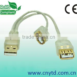 Different Styles V2.0 Usb Cable Usb Splitter Cable 2 Female 1 Male thumbnail-5