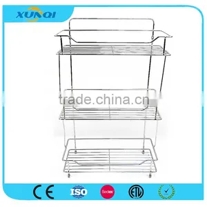 3 Tier Chrome Wire Storage Rack for Bathroom /Corner Rack/Shower Caddy/Bathroom Shelver DSCN1448 thumbnail-1