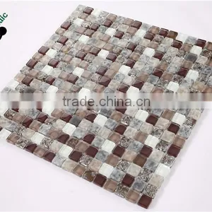SMS09 3D Material Mixed Mosaic Crystal Wall Mosic Stone Mosaic for Wall thumbnail-2