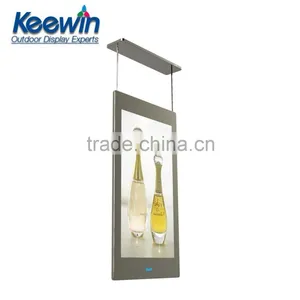Silver Vertical Hang Double-faced Different Brightness Advertising Display thumbnail-1