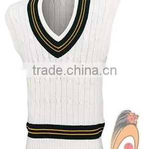 A.S Cricket Acrylic Sweater Jumper Sleeveless thumbnail-1