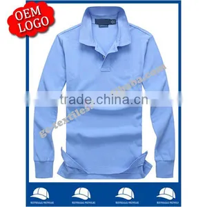 Low Price Comfortable Long Sleeve Polo Shirt High Quality pk Polo T-shirt thumbnail-1