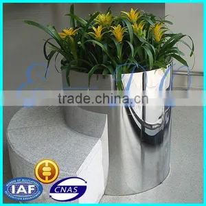 2014 Direct Factory Stainless Steel Flower Pots/garden Pots/flower Vases thumbnail-1