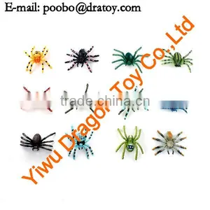 12 Designs Pvc Colorful Spider Toy thumbnail-1