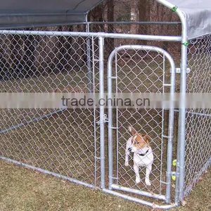 Large Outdoor Hot-dipped Galvanized Chain Link Dog Kennel thumbnail-1